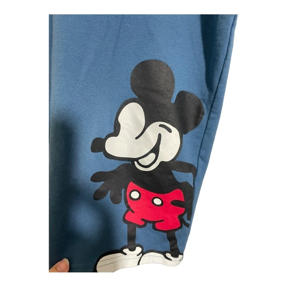 Disney Mickey Mouse womens Capri sweats drawstring waist. Blue. Size Large - Picture 8 of 11